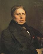 Jean Auguste Dominique Ingres Self-Portrait at the age of 78 (mk04) oil painting artist